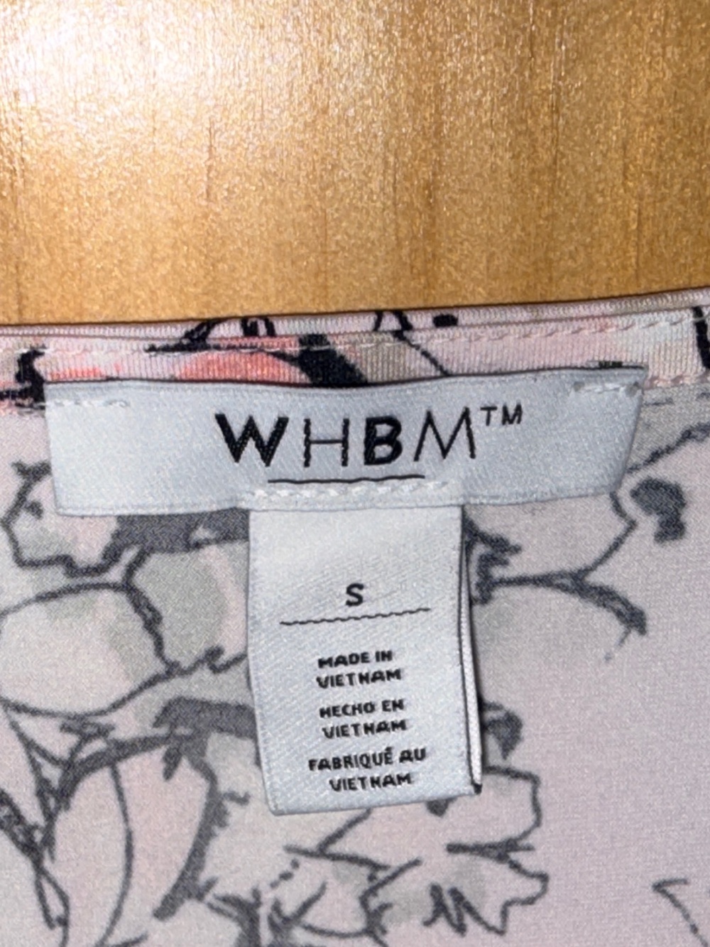 NwoT White House Black Market Pink &  Black Floral Top-S-EC - Picture 2 of 11